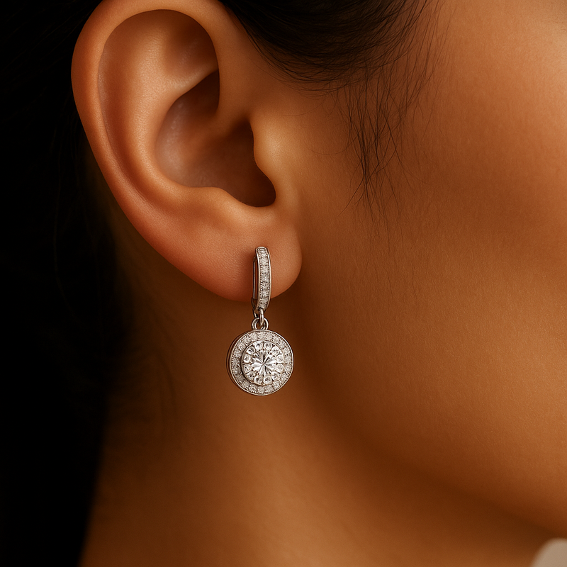 Diamare Sparkly Swing Earrings